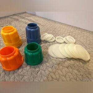 Set of 6 Tupperware style jello molds